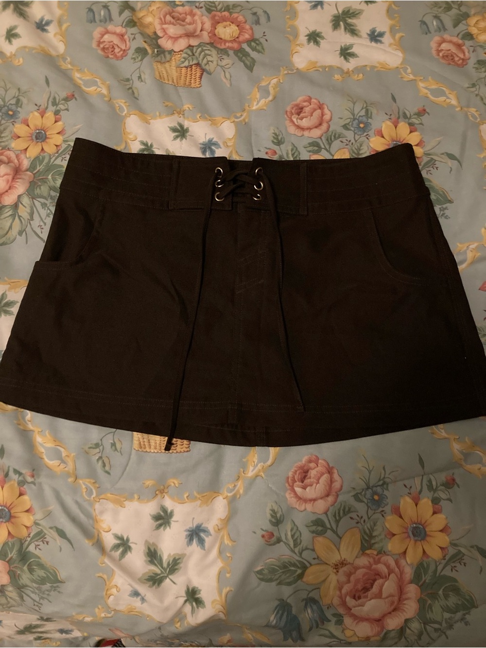 Dark Brown Mini Skirt